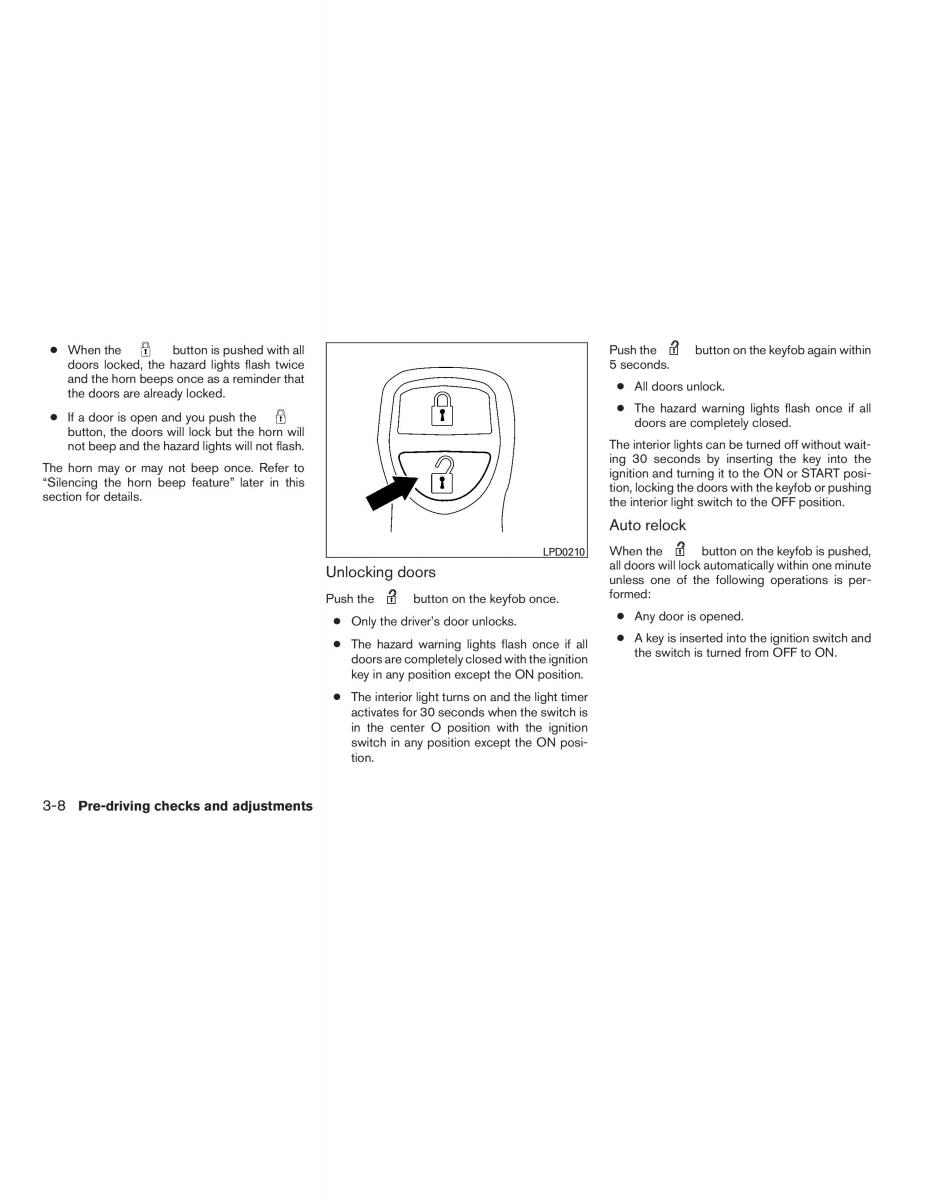 Nissan Sentra VI 6  owners manual / page 122