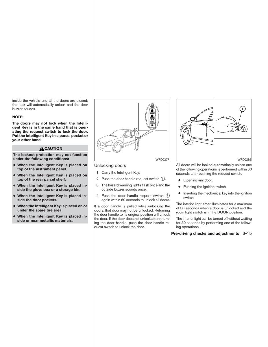 Nissan Sentra VI 6  owners manual / page 129