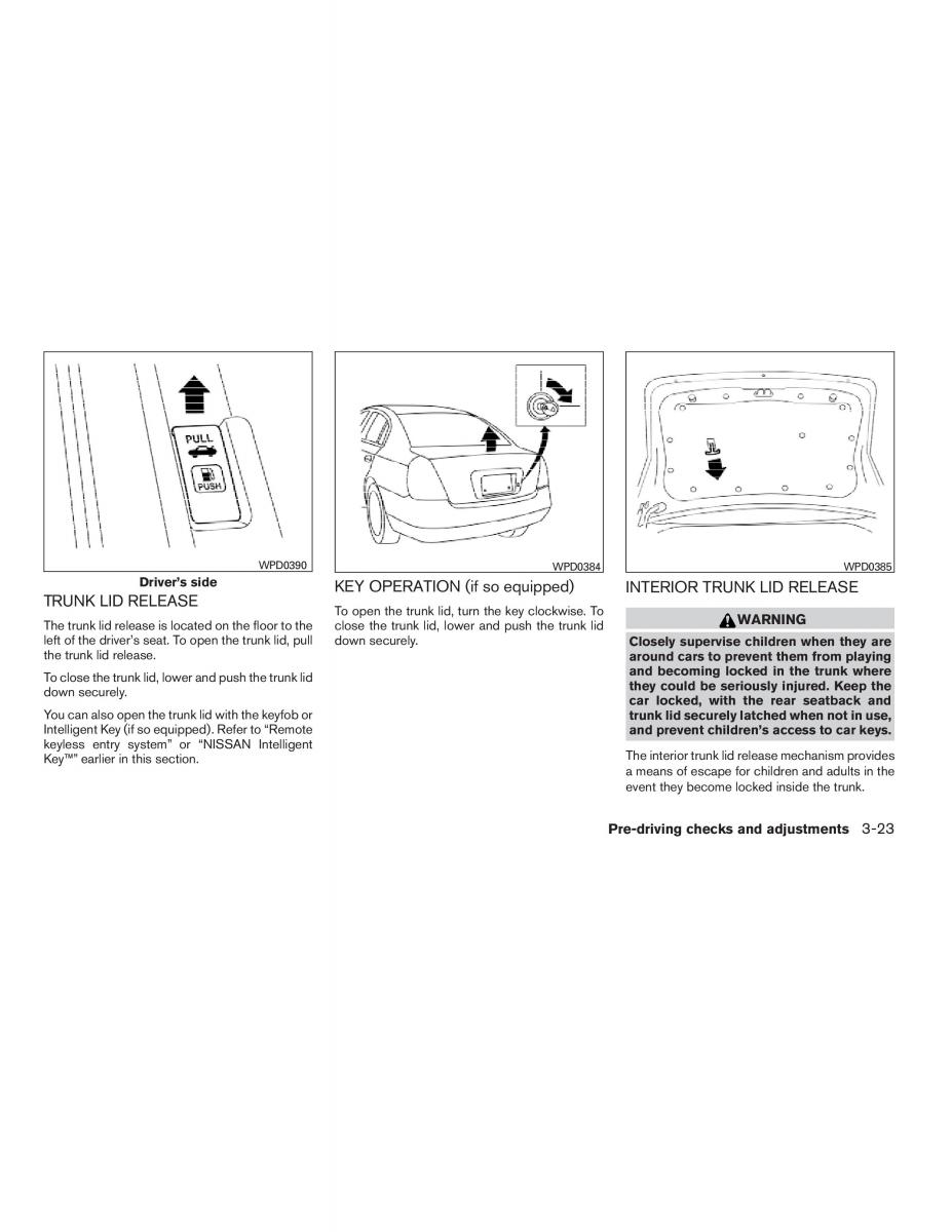 Nissan Sentra VI 6  owners manual / page 137