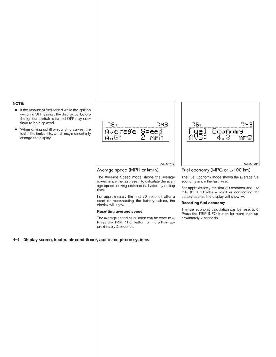 Nissan Sentra VI 6  owners manual / page 146