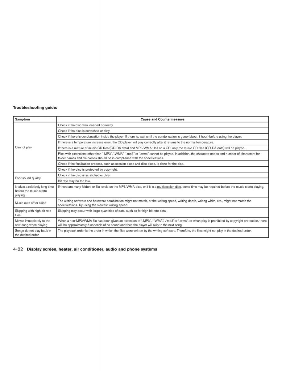 Nissan Sentra VI 6  owners manual / page 164