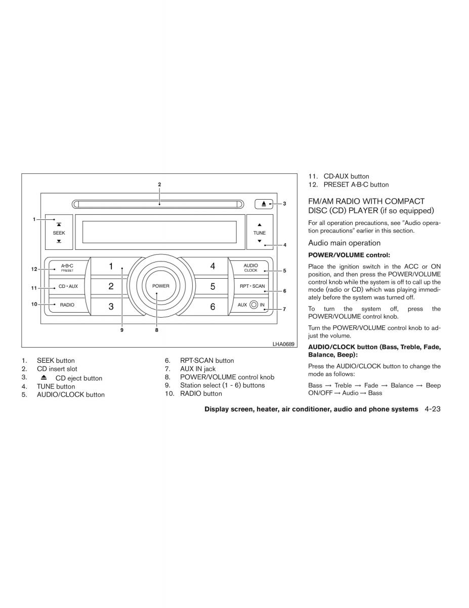 Nissan Sentra VI 6  owners manual / page 165