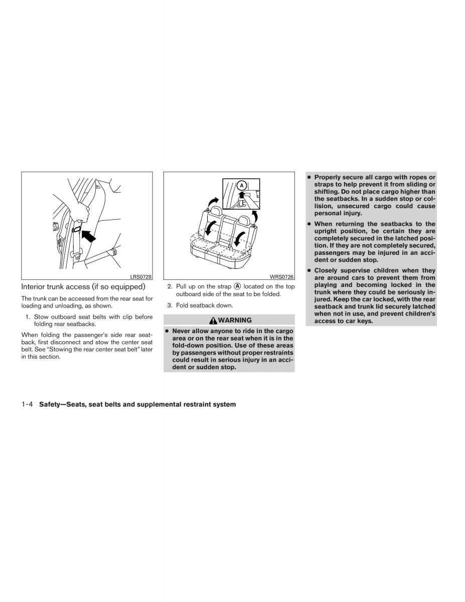 Nissan Sentra VI 6  owners manual / page 20