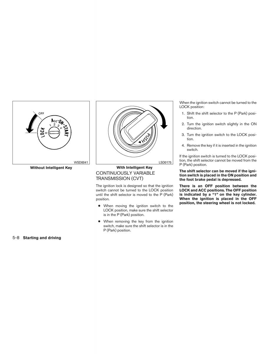 Nissan Sentra VI 6  owners manual / page 204