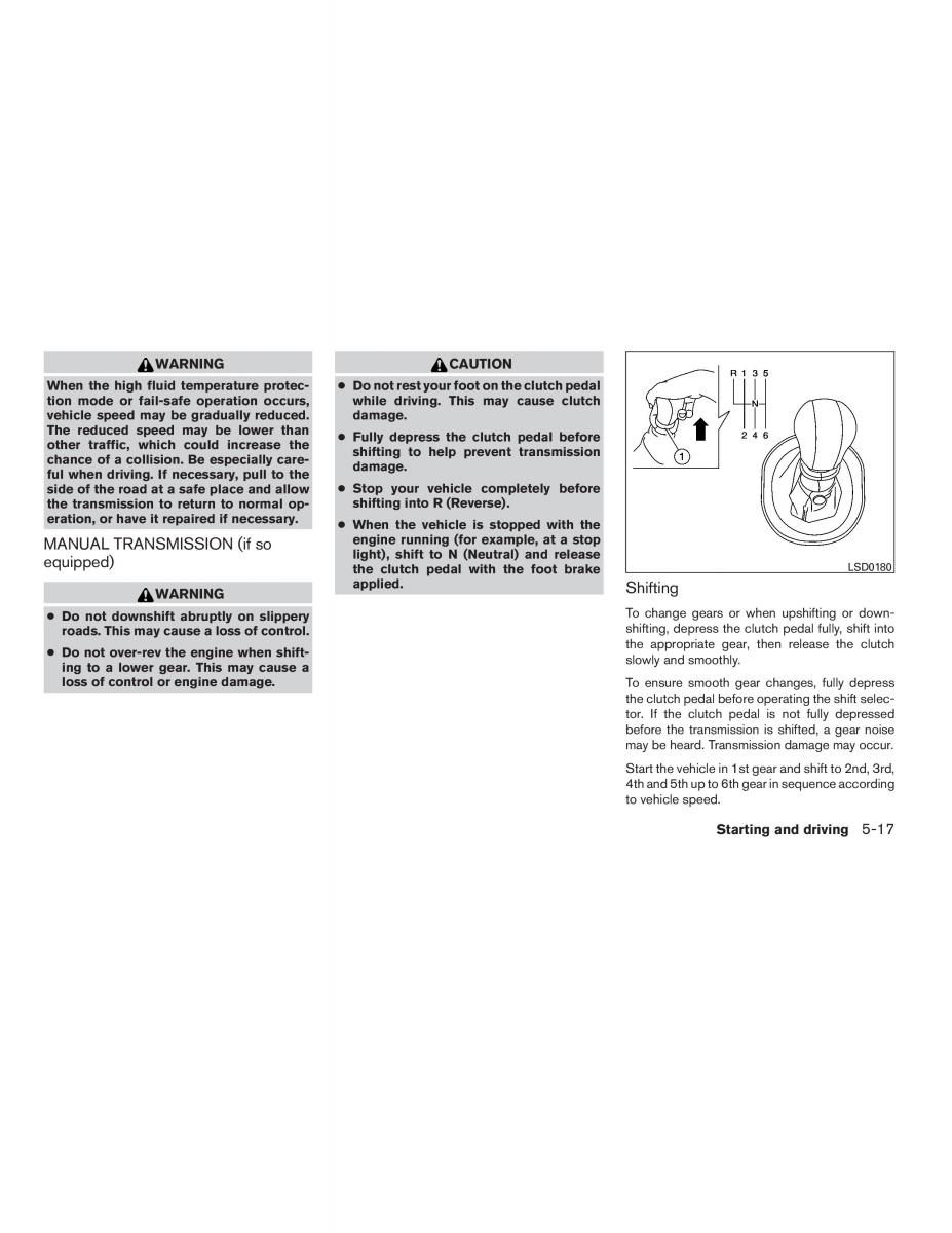 Nissan Sentra VI 6  owners manual / page 213