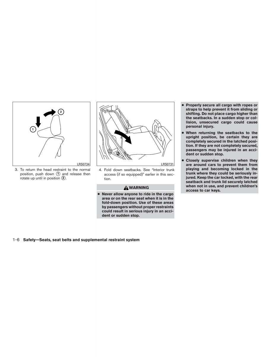 Nissan Sentra VI 6  owners manual / page 22