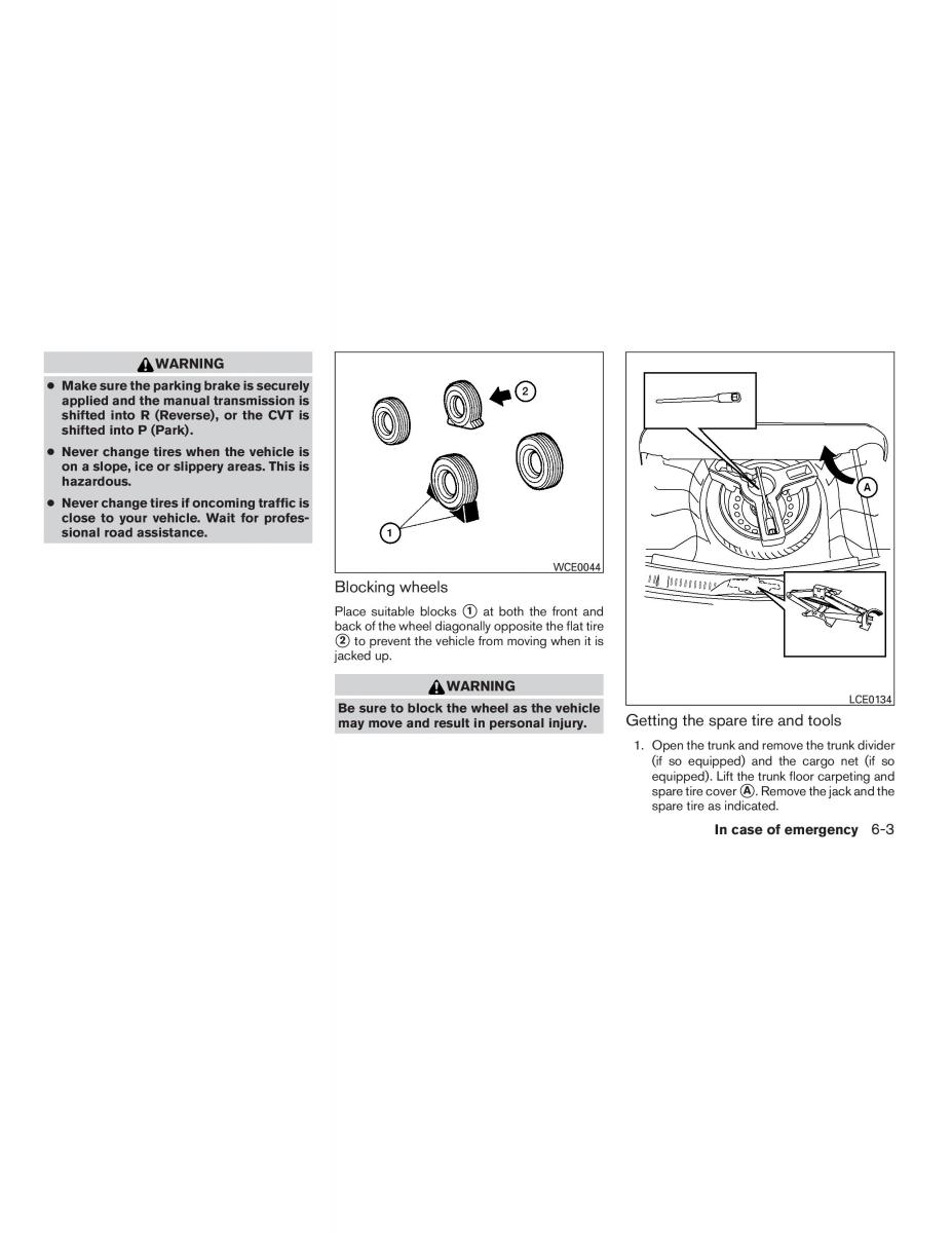 Nissan Sentra VI 6  owners manual / page 227