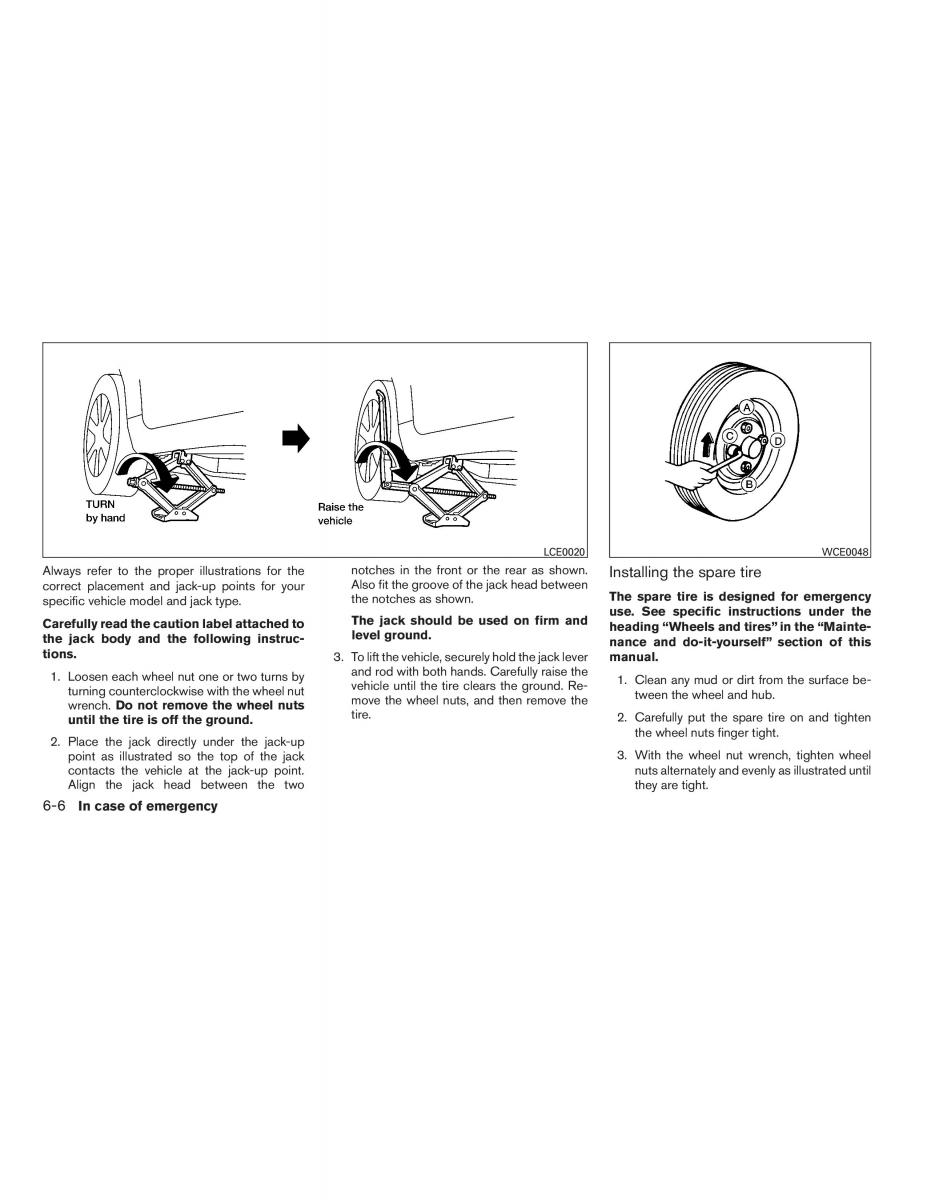 Nissan Sentra VI 6  owners manual / page 230