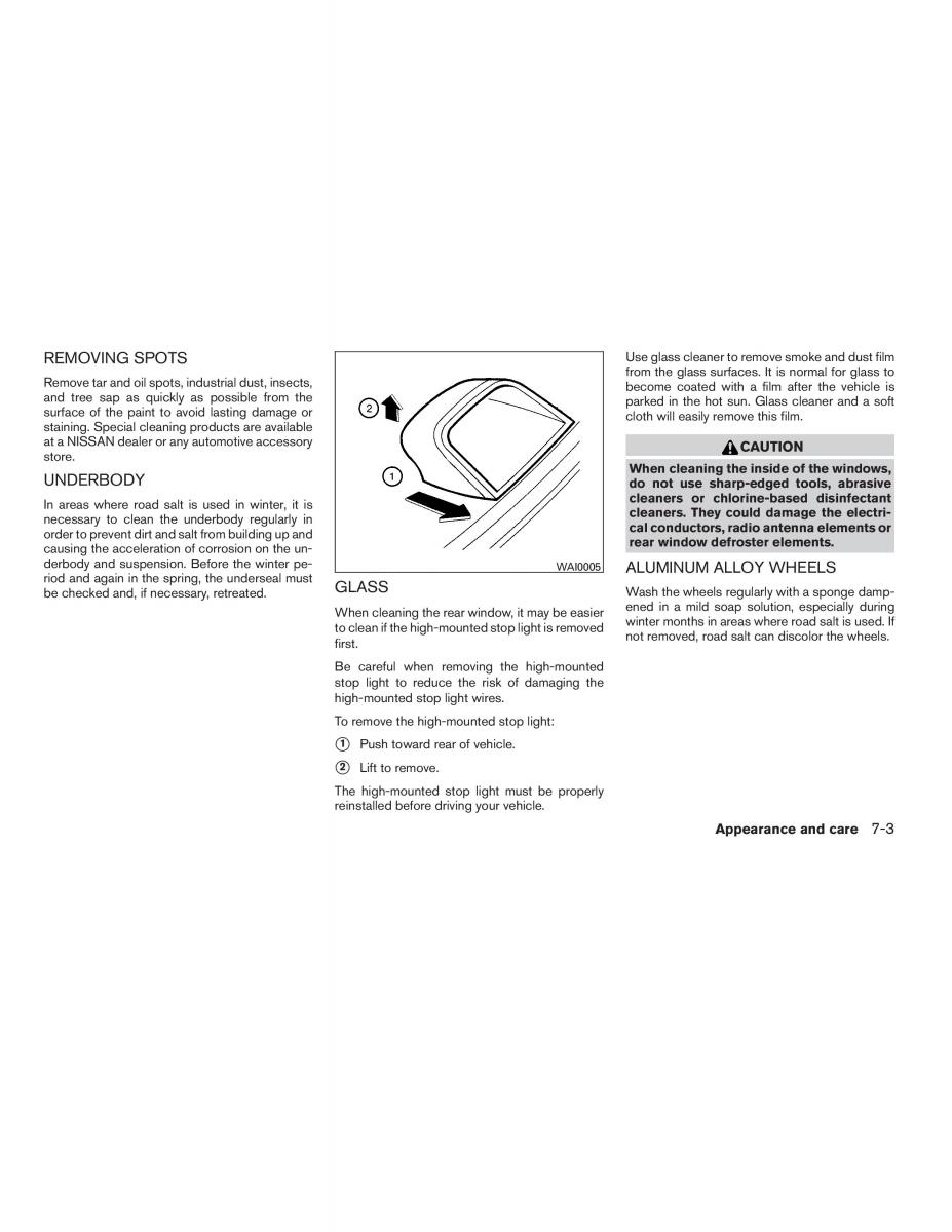 Nissan Sentra VI 6  owners manual / page 241