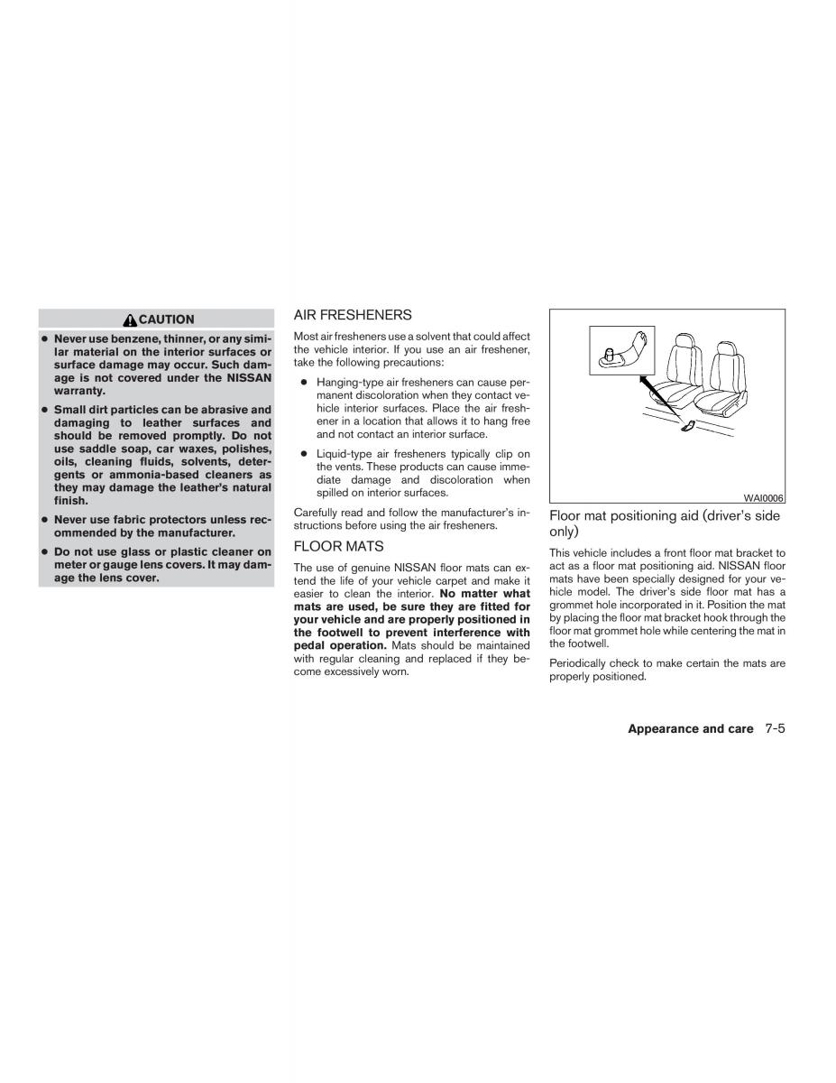 Nissan Sentra VI 6  owners manual / page 243