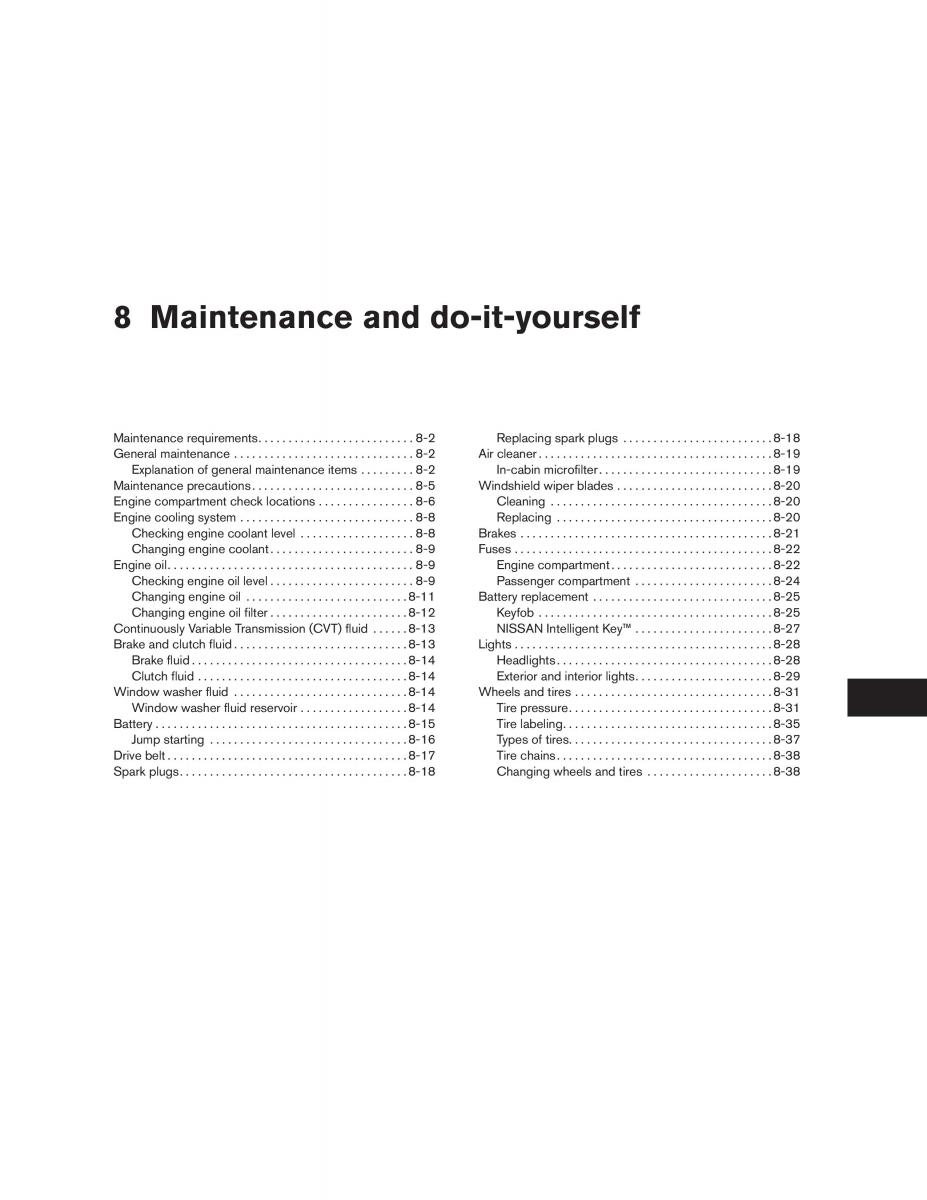 Nissan Sentra VI 6  owners manual / page 247