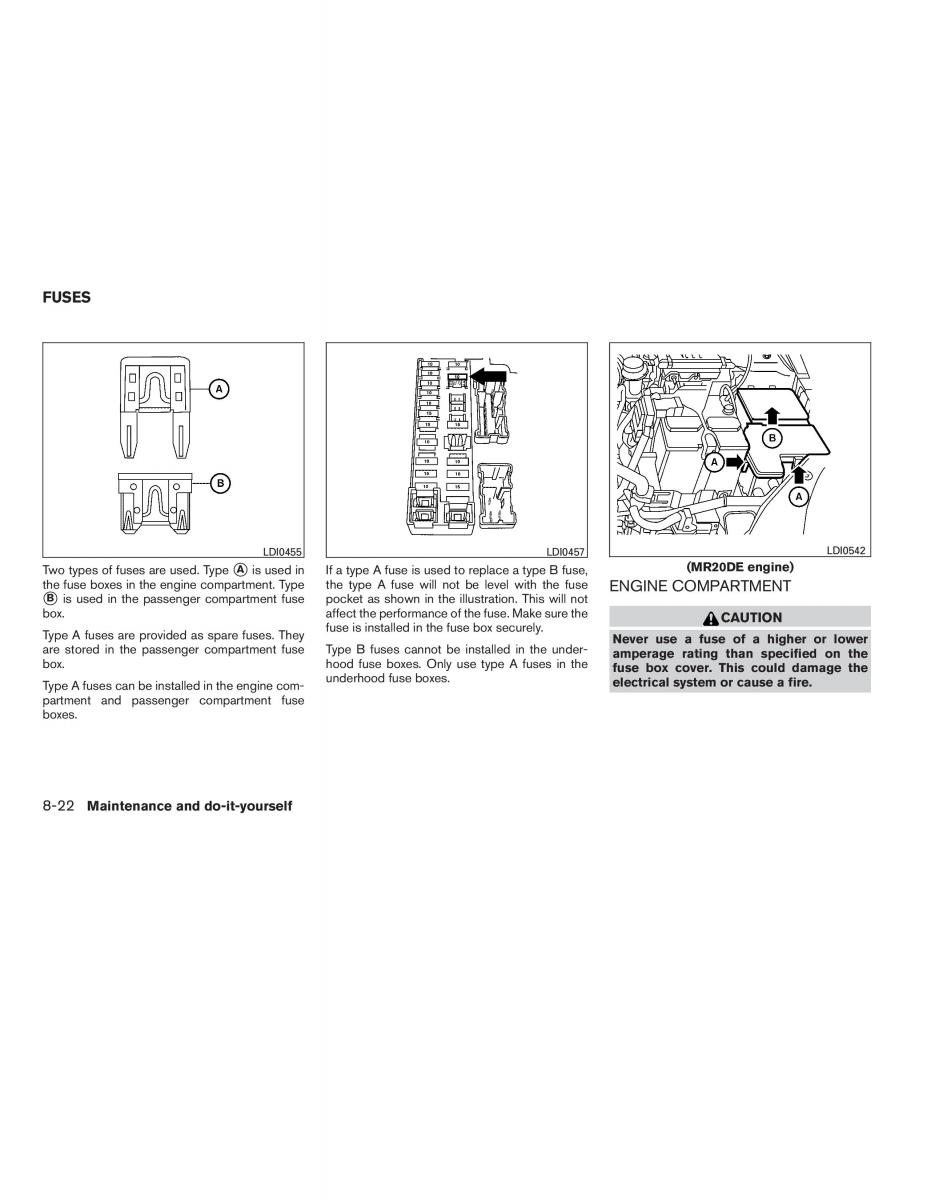 Nissan Sentra VI 6  owners manual / page 268