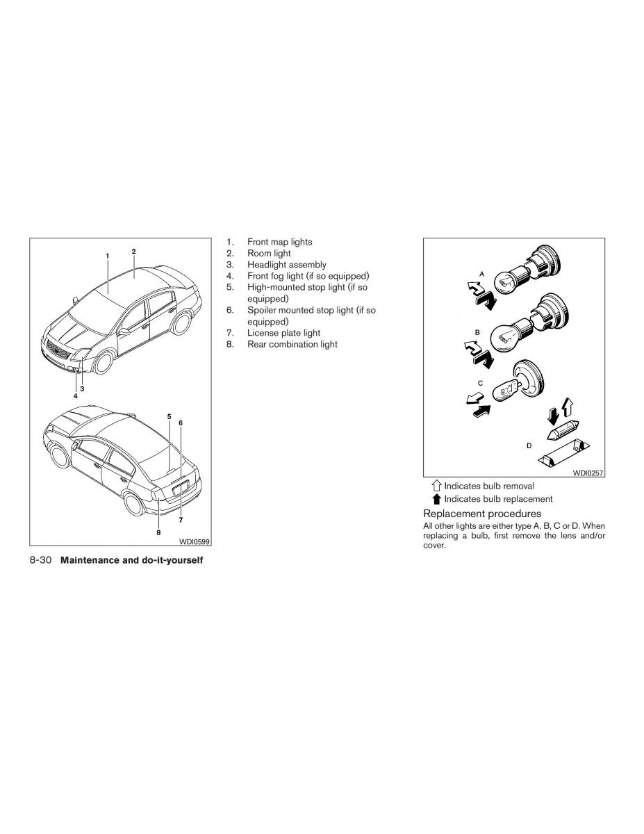 Nissan Sentra VI 6  owners manual / page 276