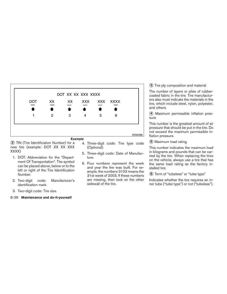 Nissan Sentra VI 6  owners manual / page 282