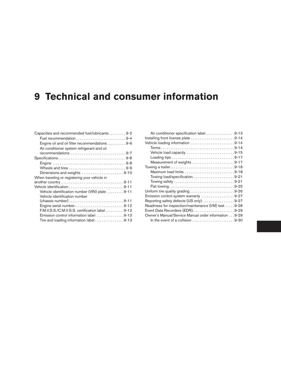 Nissan Sentra VI 6  owners manual / page 289