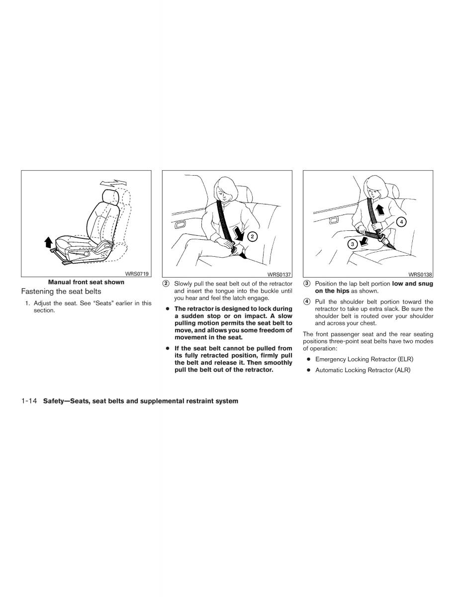 Nissan Sentra VI 6  owners manual / page 30