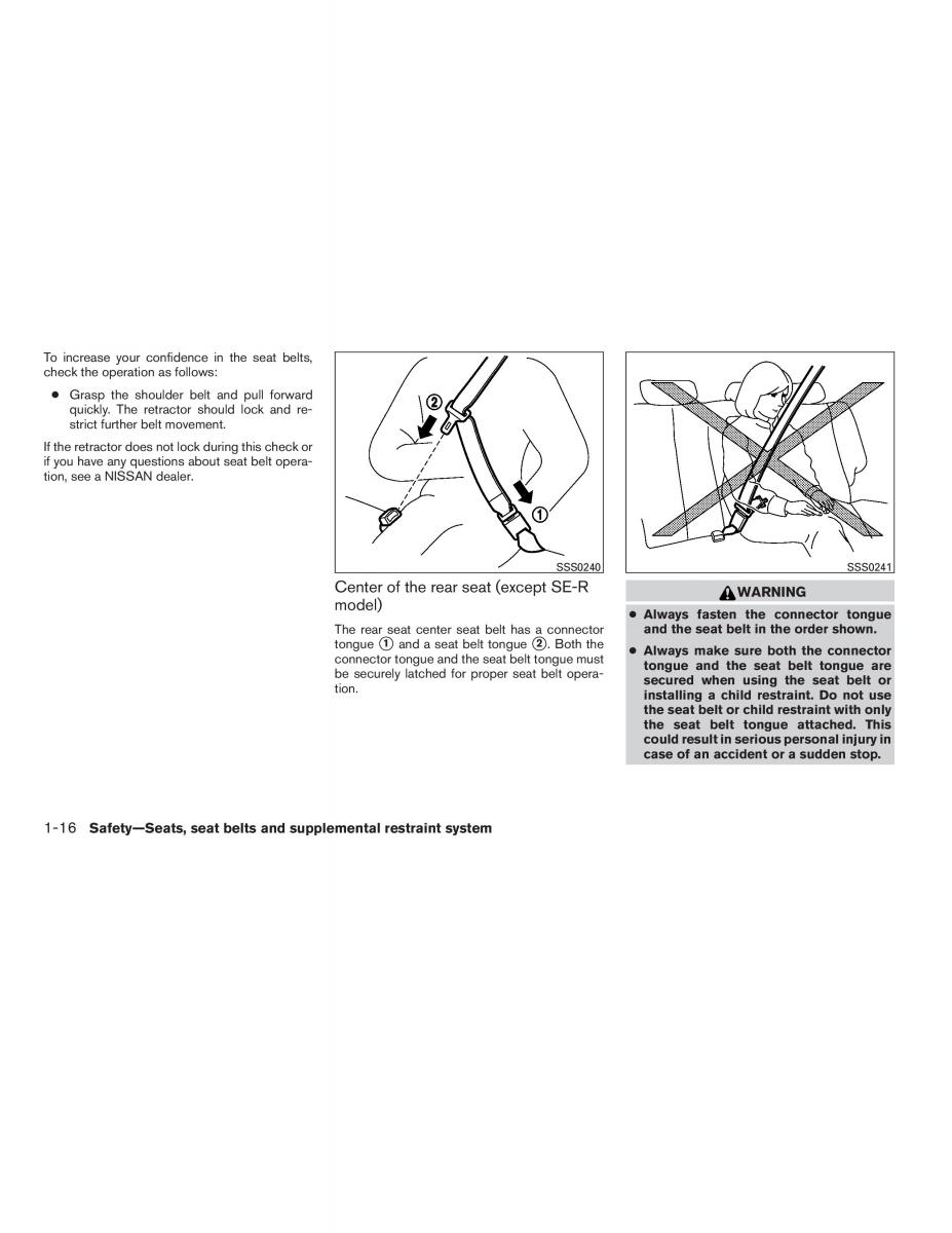 Nissan Sentra VI 6  owners manual / page 32