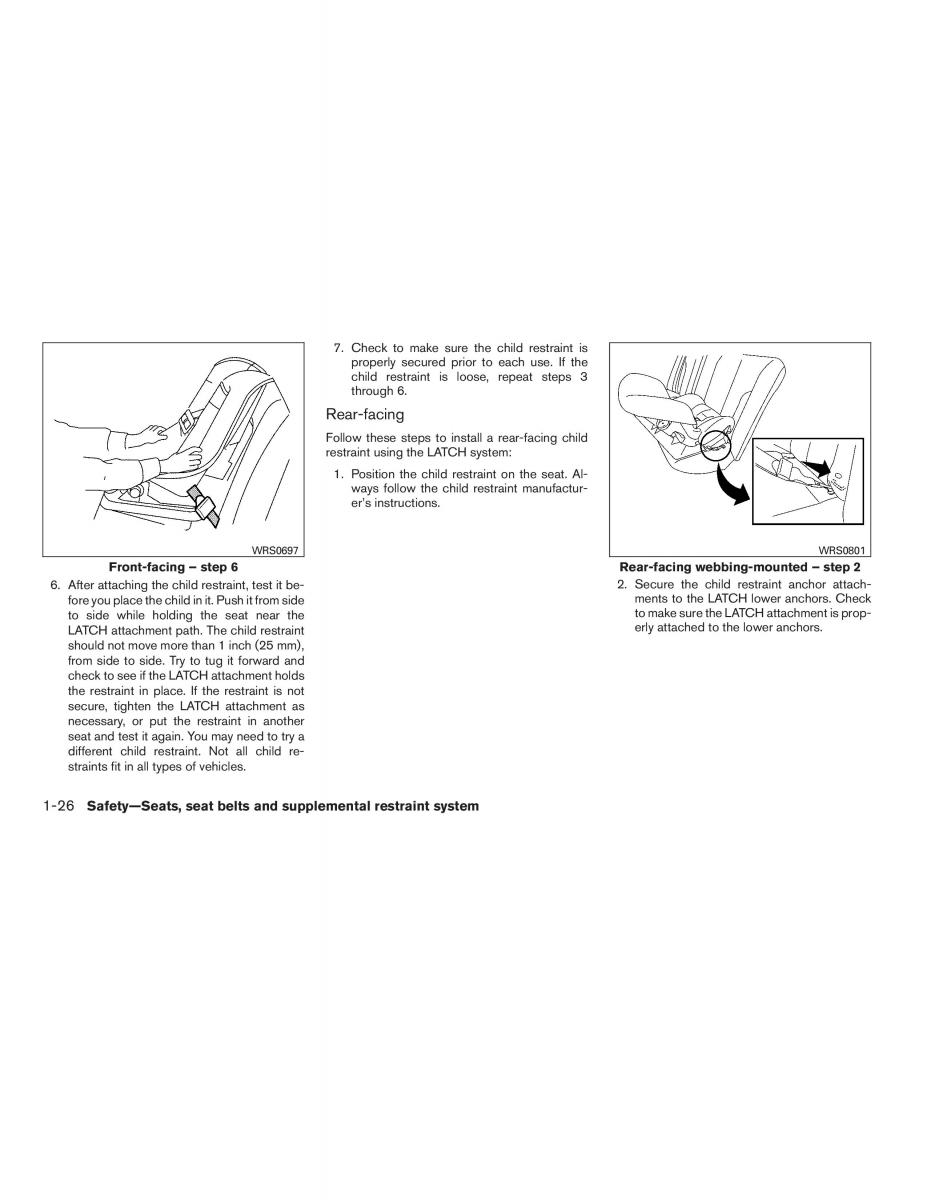 Nissan Sentra VI 6  owners manual / page 42