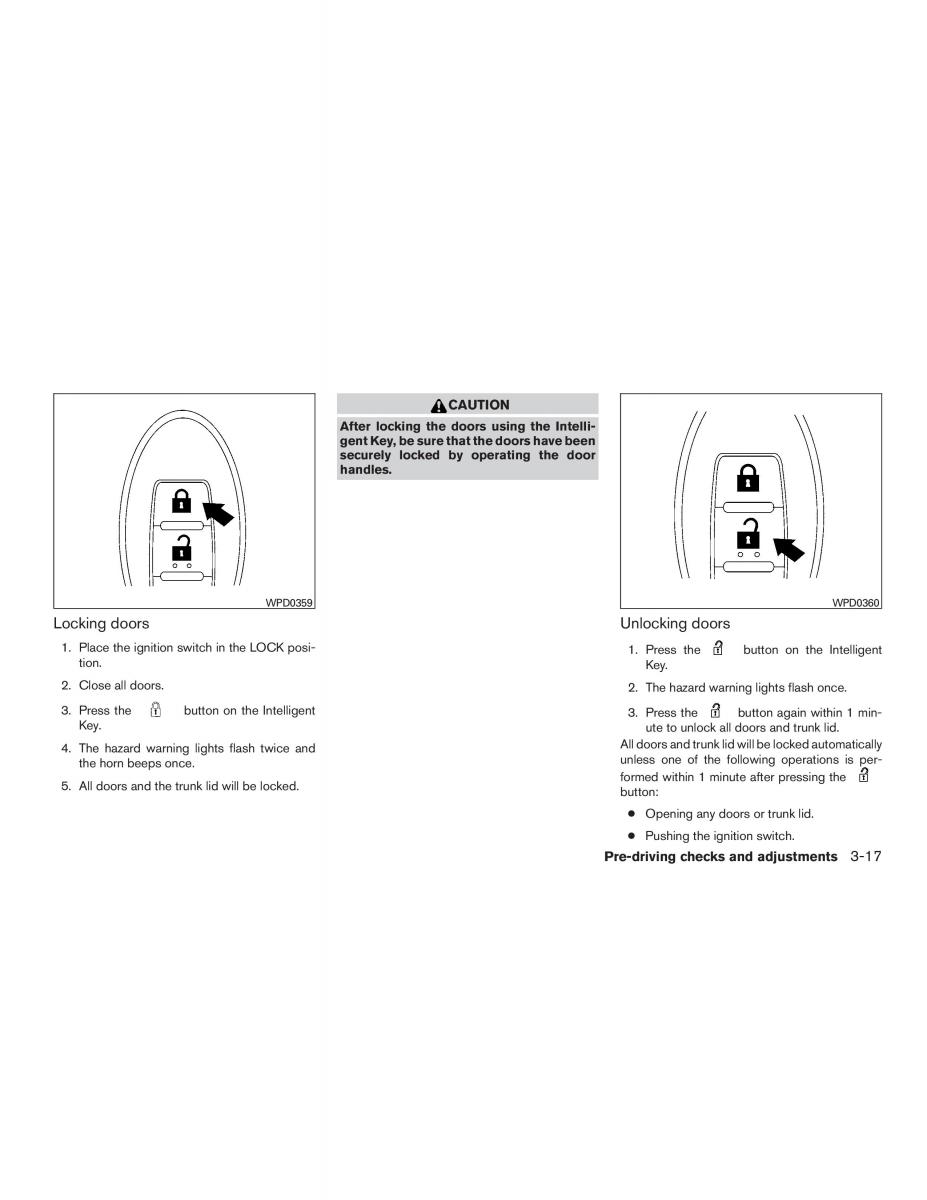 Nissan Sentra VII 7 B17 owners manual / page 160