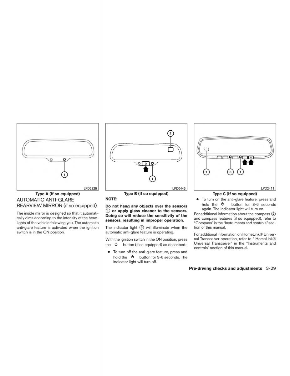 Nissan Sentra VII 7 B17 owners manual / page 172