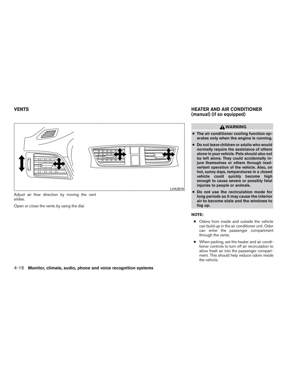 Nissan Sentra VII 7 B17 owners manual / page 189