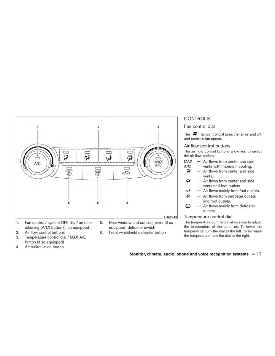 Nissan Sentra VII 7 B17 owners manual / page 190