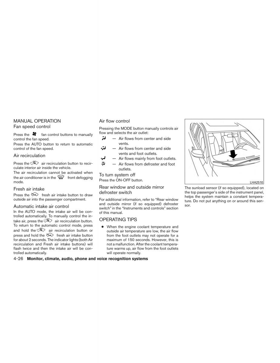 Nissan Sentra VII 7 B17 owners manual / page 199