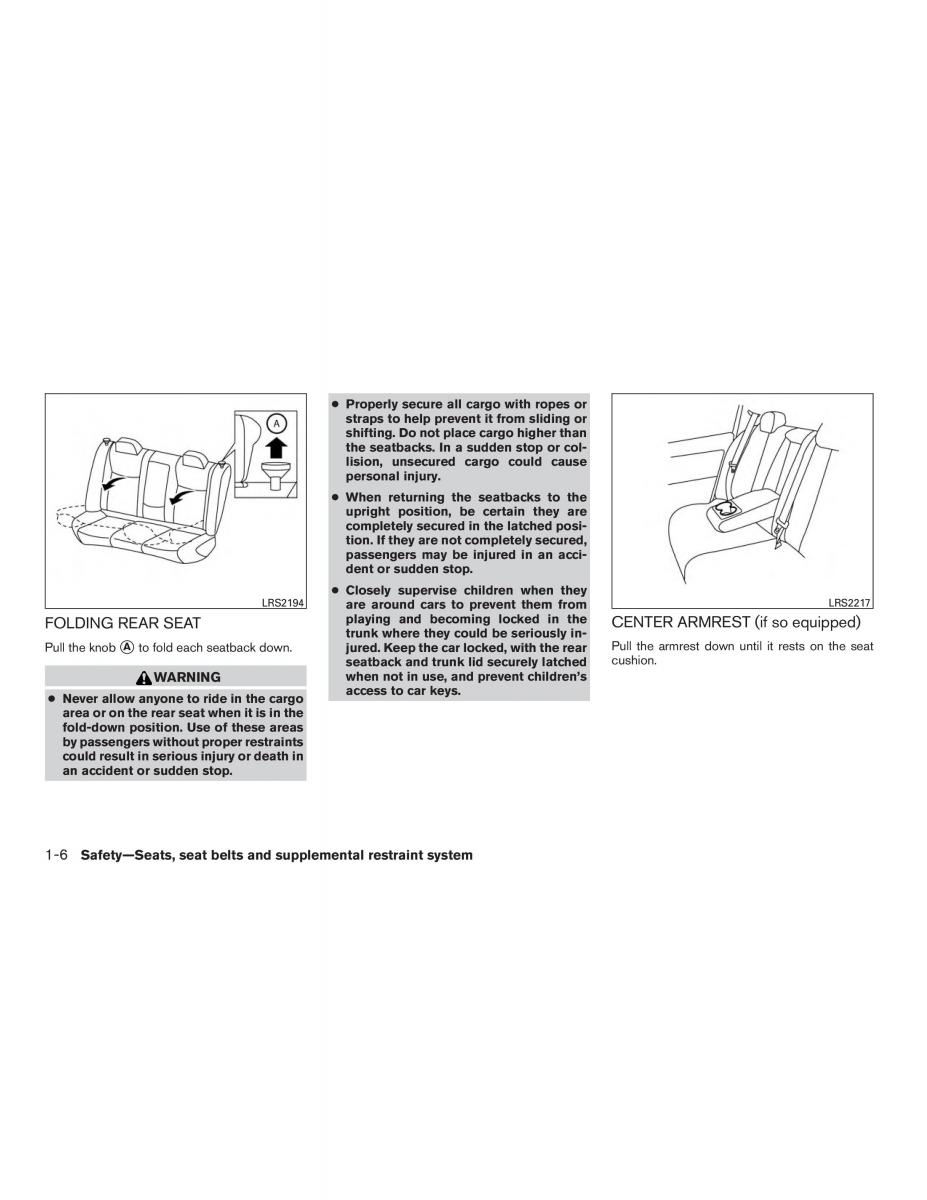 Nissan Sentra VII 7 B17 owners manual / page 23