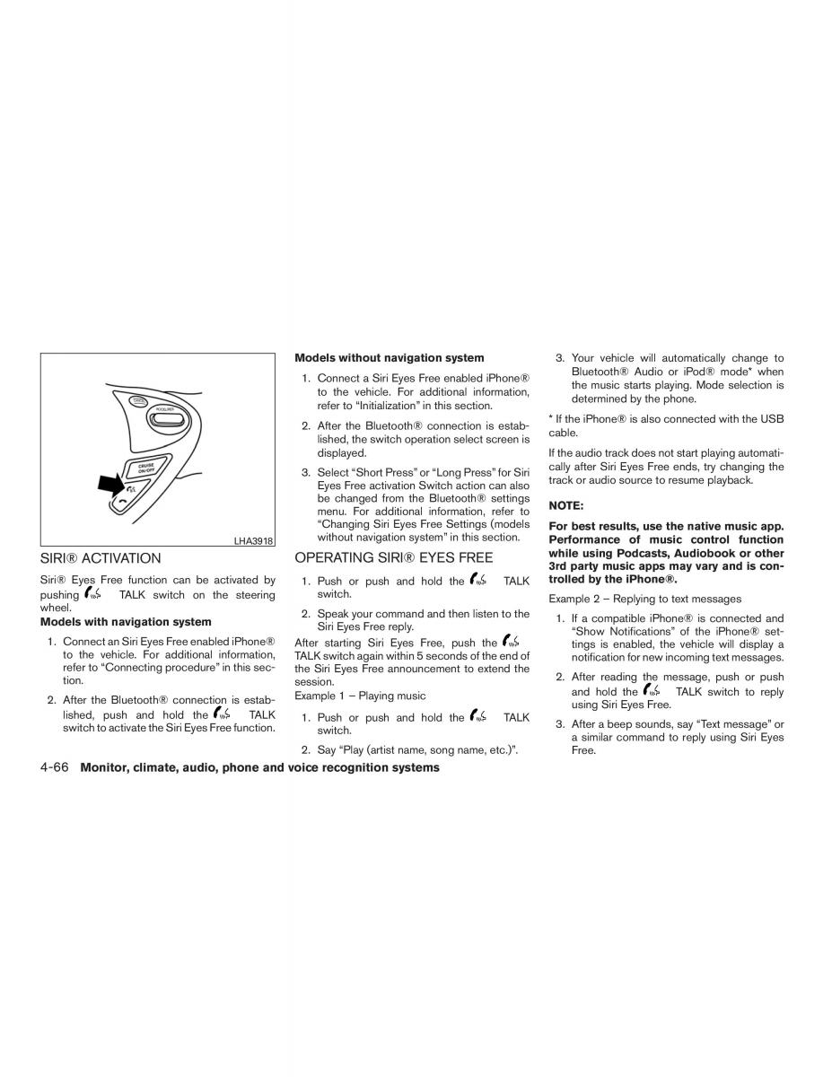 Nissan Sentra VII 7 B17 owners manual / page 239