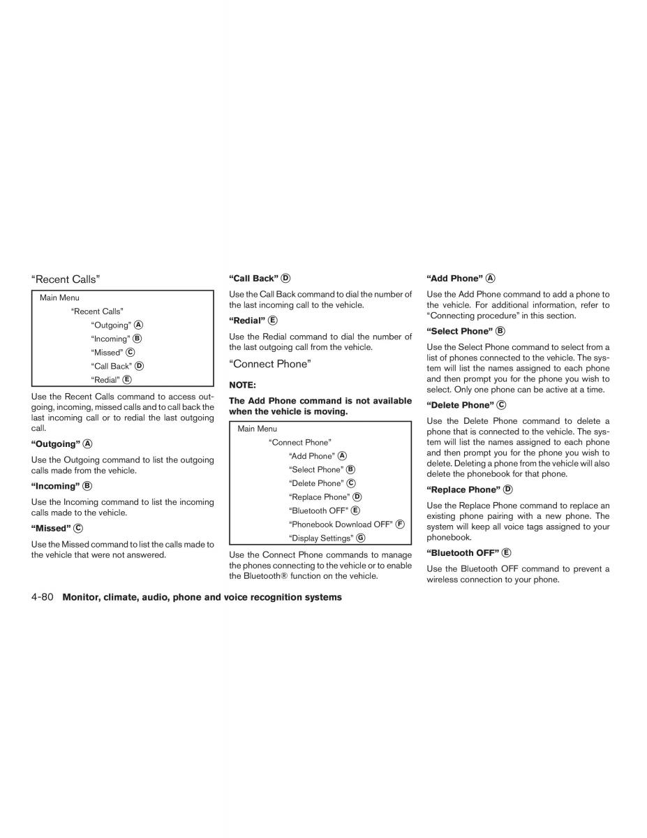 Nissan Sentra VII 7 B17 owners manual / page 253