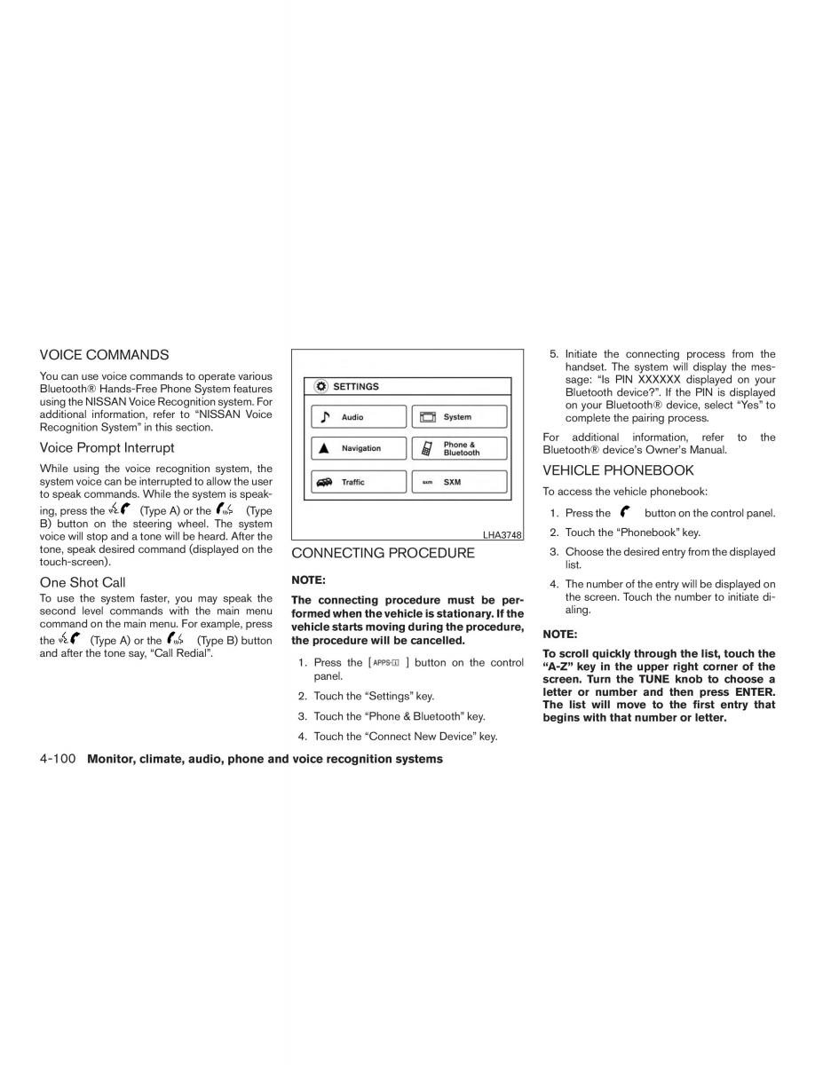 Nissan Sentra VII 7 B17 owners manual / page 273