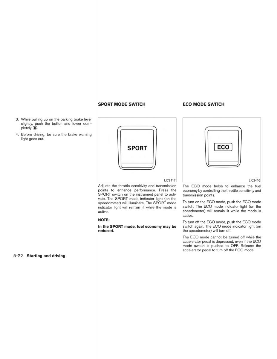 Nissan Sentra VII 7 B17 owners manual / page 307