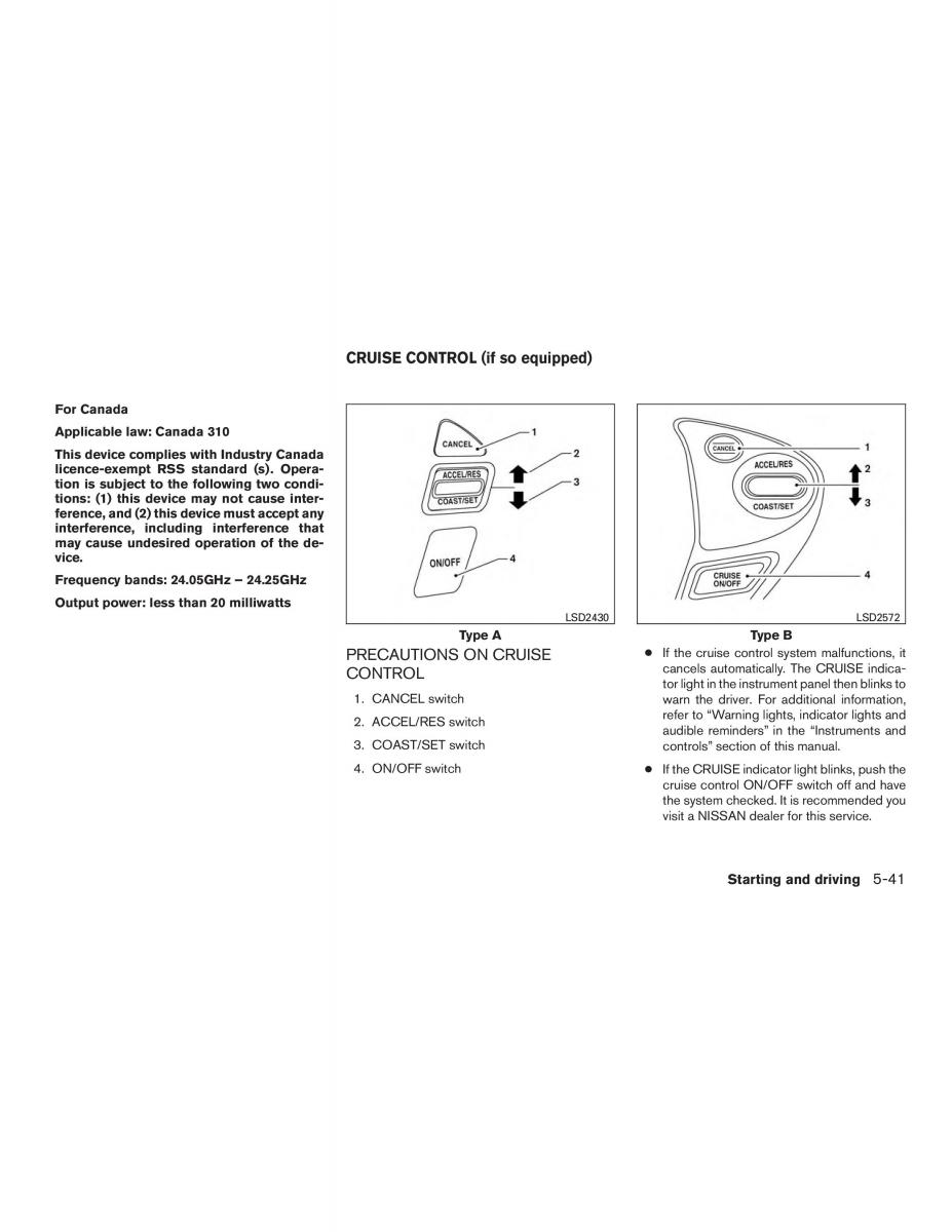 Nissan Sentra VII 7 B17 owners manual / page 326