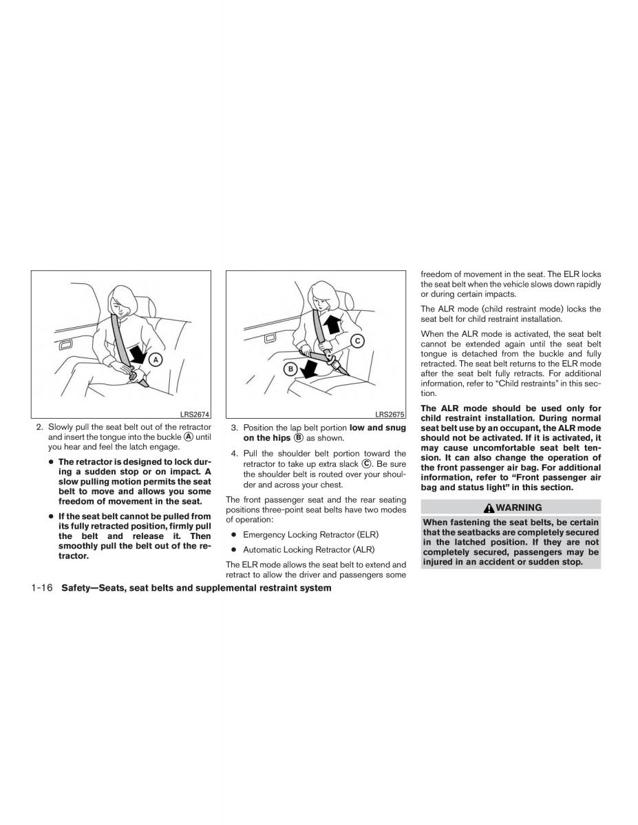 Nissan Sentra VII 7 B17 owners manual / page 33