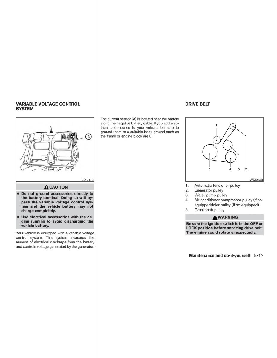 Nissan Sentra VII 7 B17 owners manual / page 398