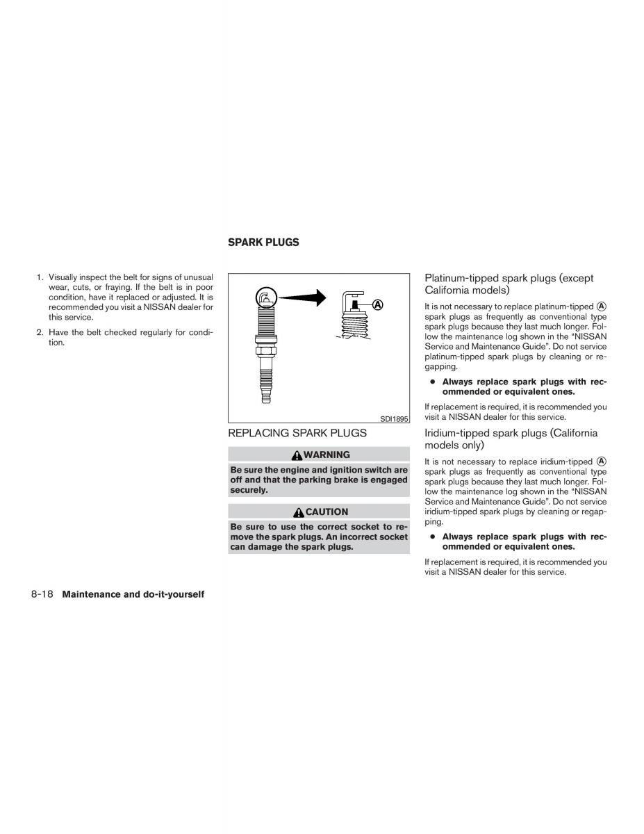 Nissan Sentra VII 7 B17 owners manual / page 399