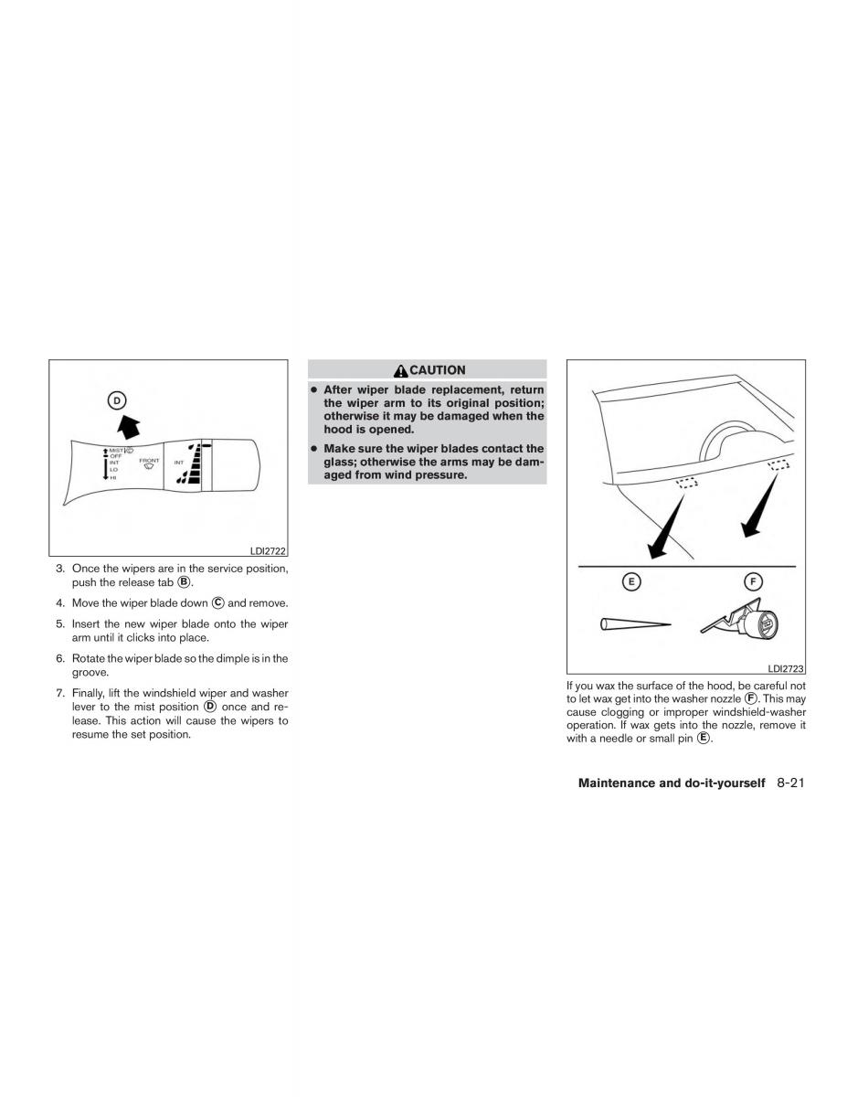 Nissan Sentra VII 7 B17 owners manual / page 402