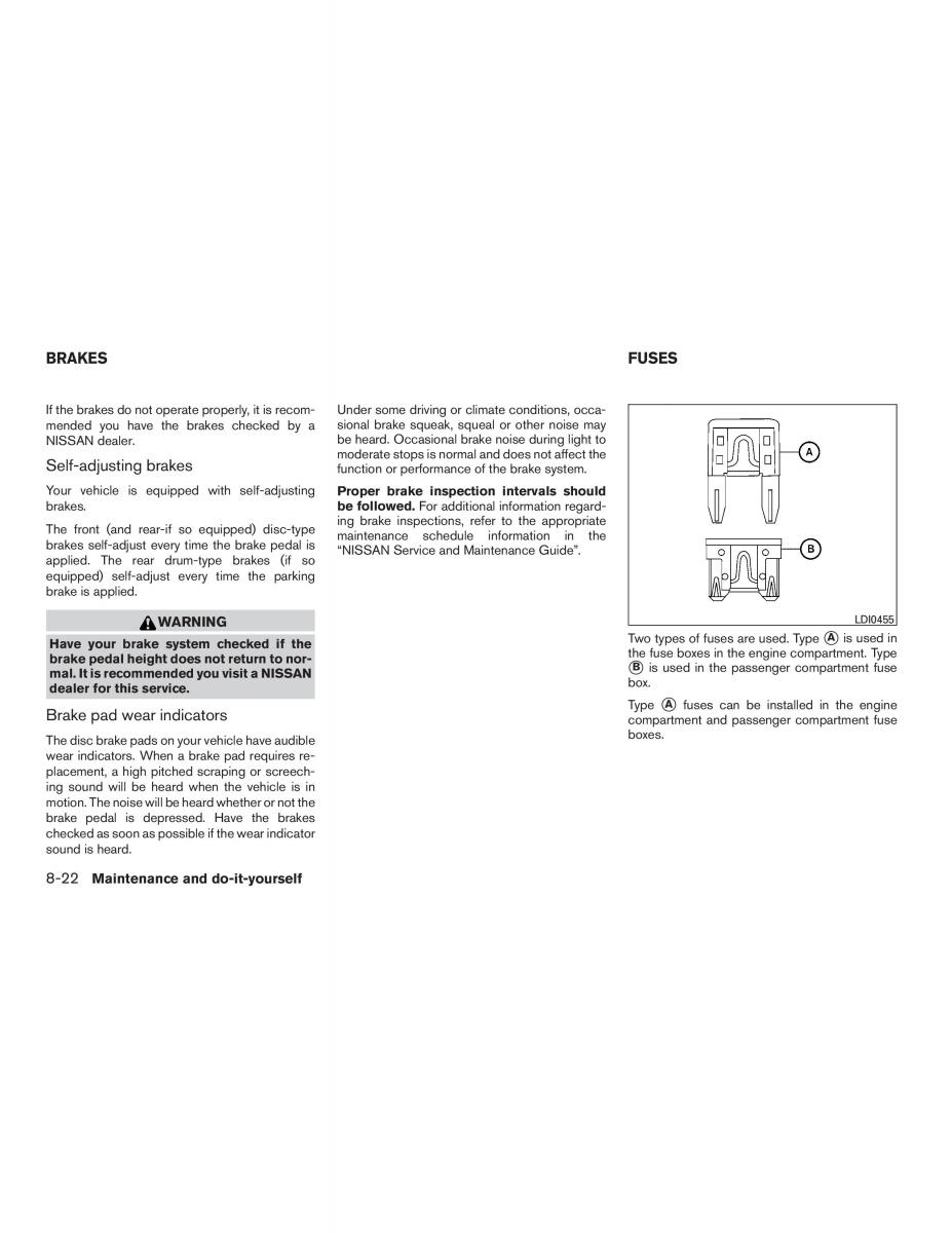 Nissan Sentra VII 7 B17 owners manual / page 403