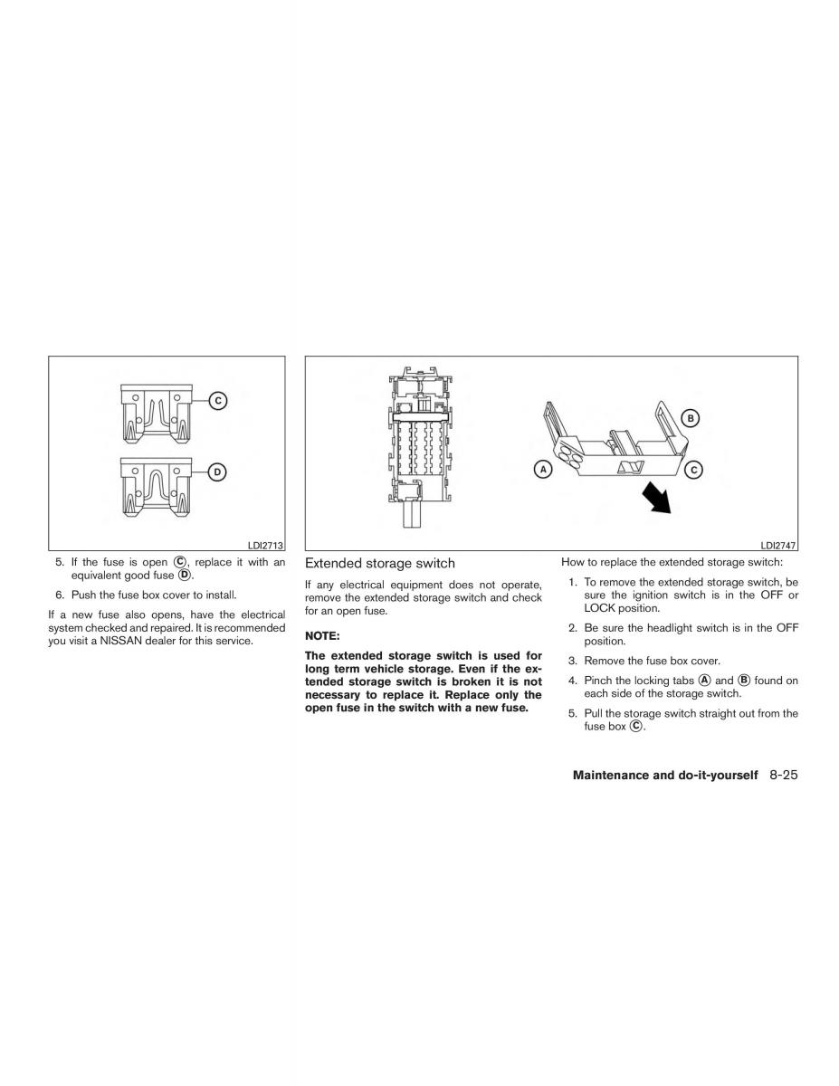 Nissan Sentra VII 7 B17 owners manual / page 406