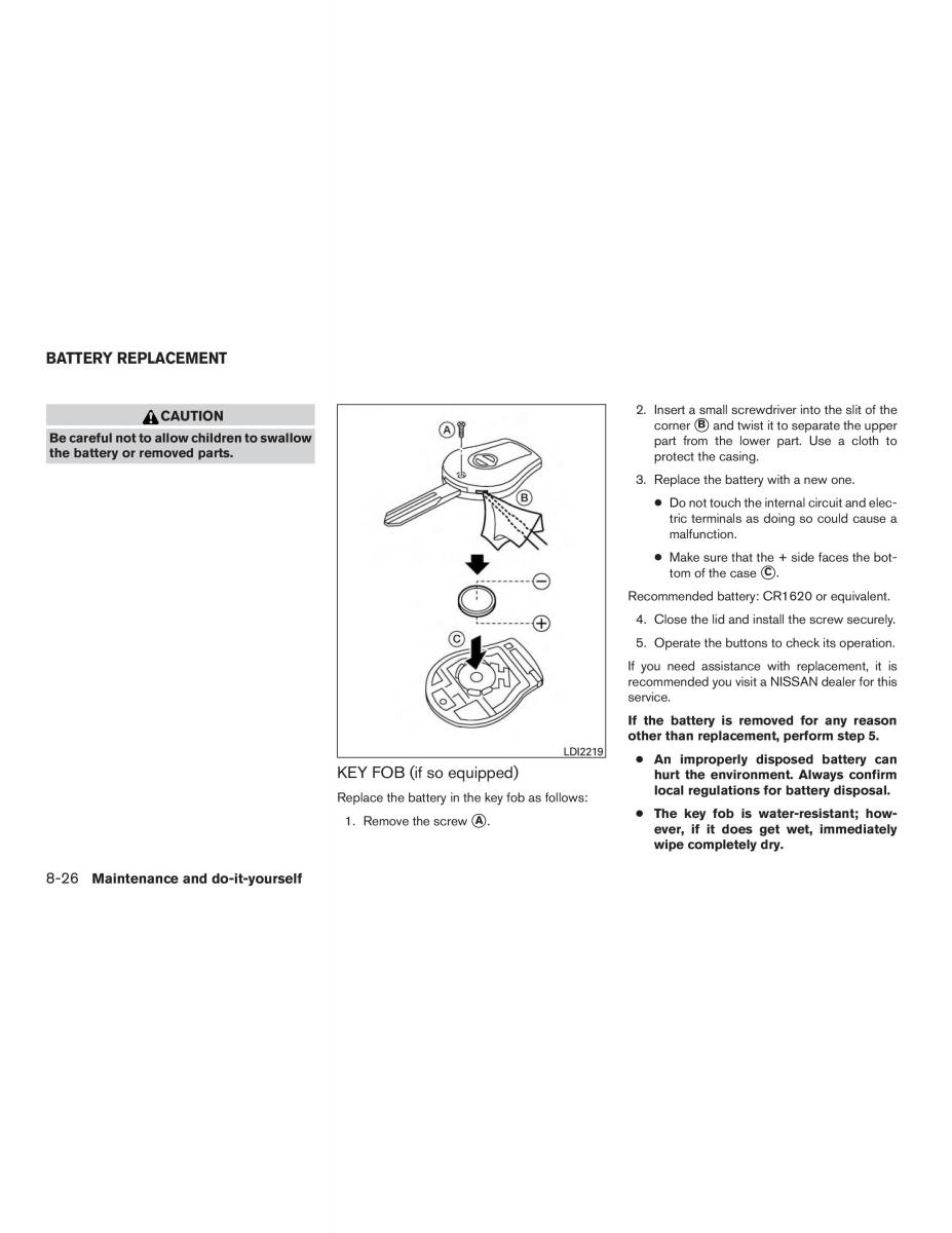 Nissan Sentra VII 7 B17 owners manual / page 407