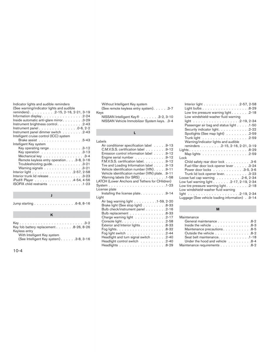 Nissan Sentra VII 7 B17 owners manual / page 453