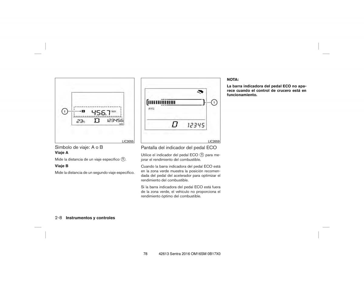 Nissan Sentra VII 7 B17 manual del propietario / page 78