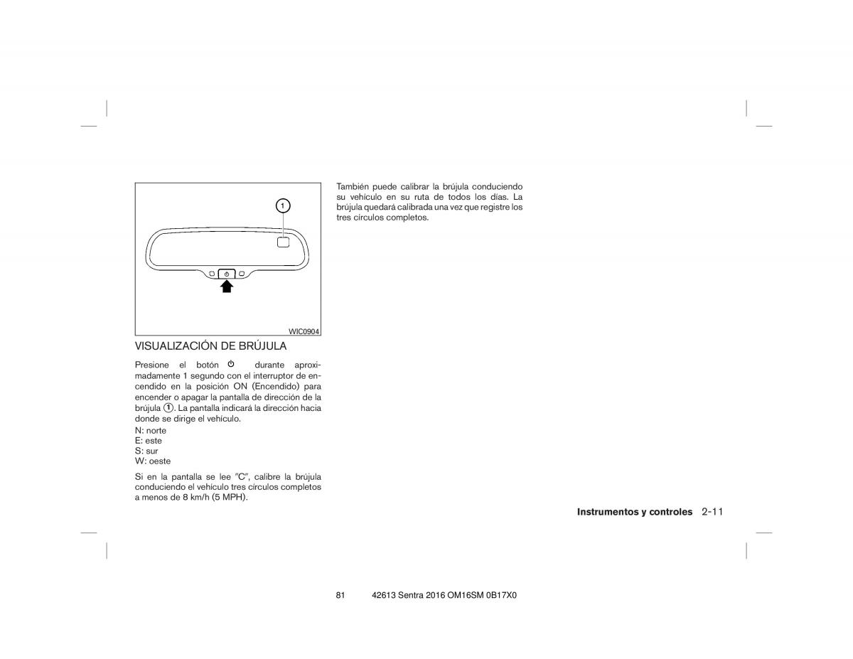 Nissan Sentra VII 7 B17 manual del propietario / page 81