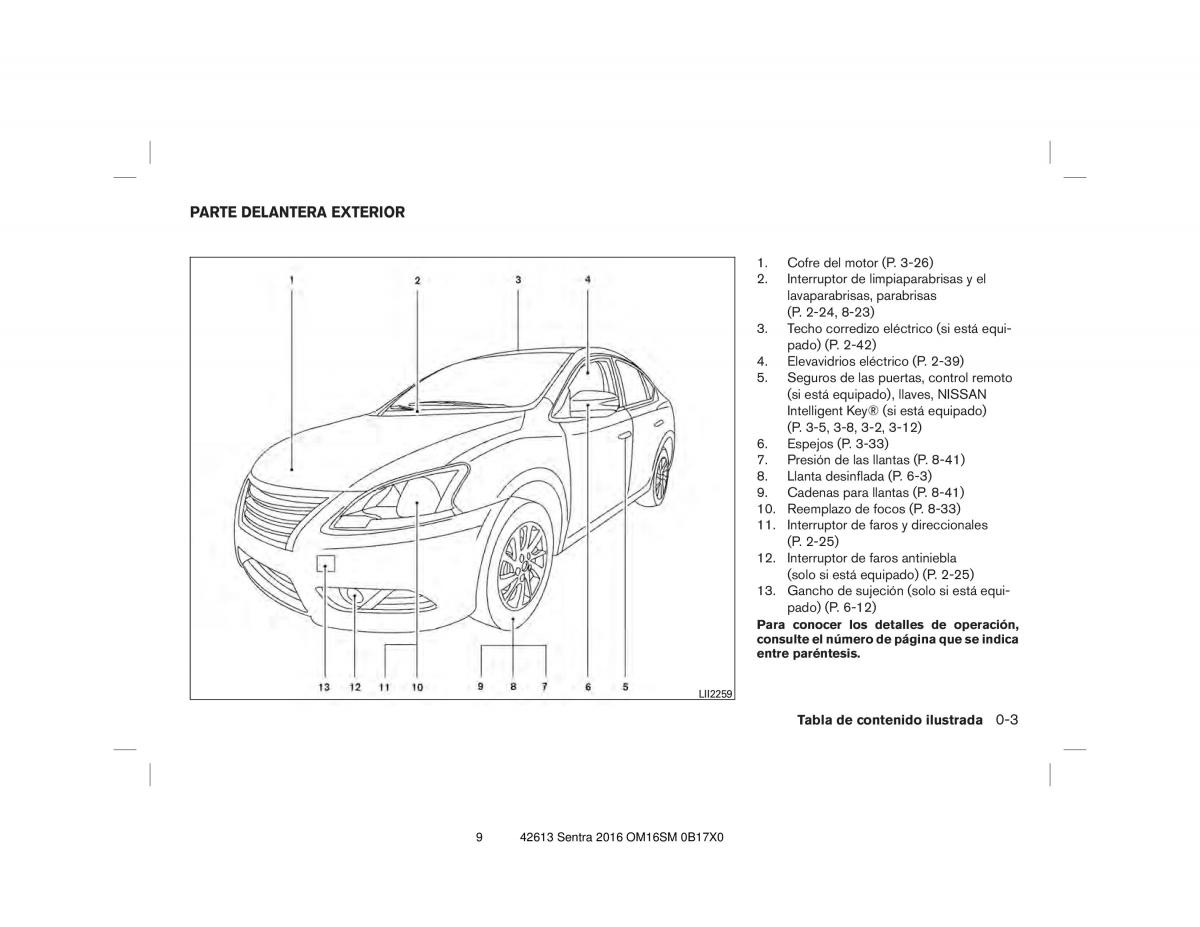 Nissan Sentra VII 7 B17 manual del propietario / page 9