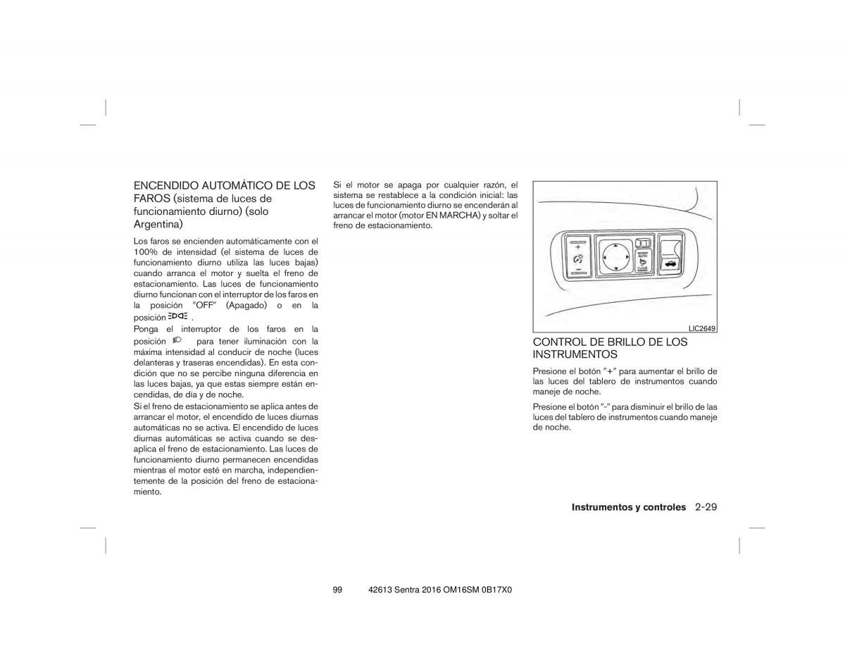 Nissan Sentra VII 7 B17 manual del propietario / page 99