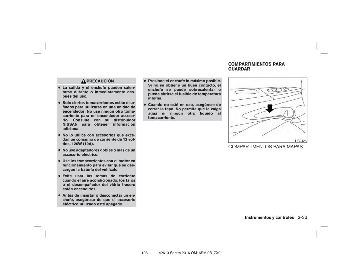 Nissan Sentra VII 7 B17 manual del propietario / page 103