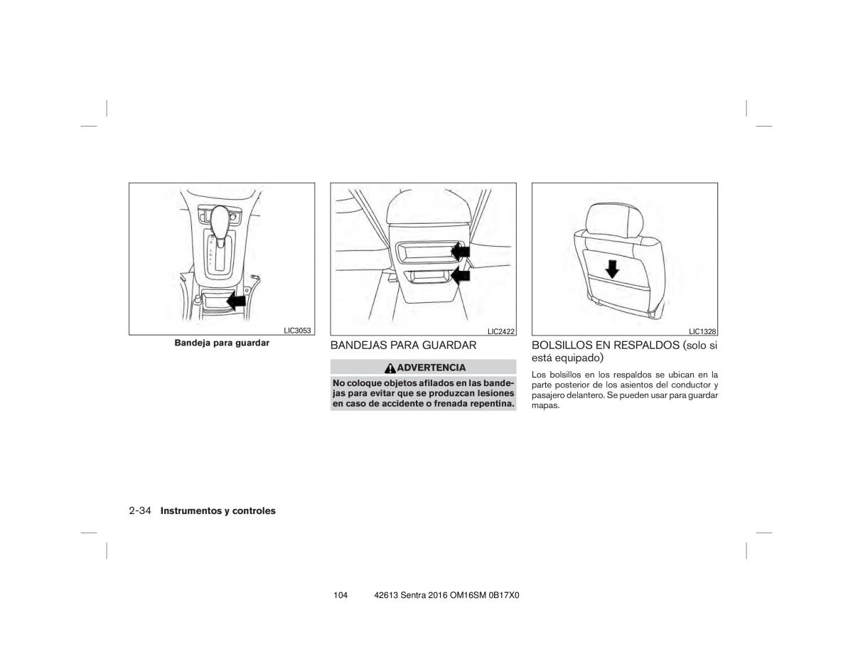 Nissan Sentra VII 7 B17 manual del propietario / page 104