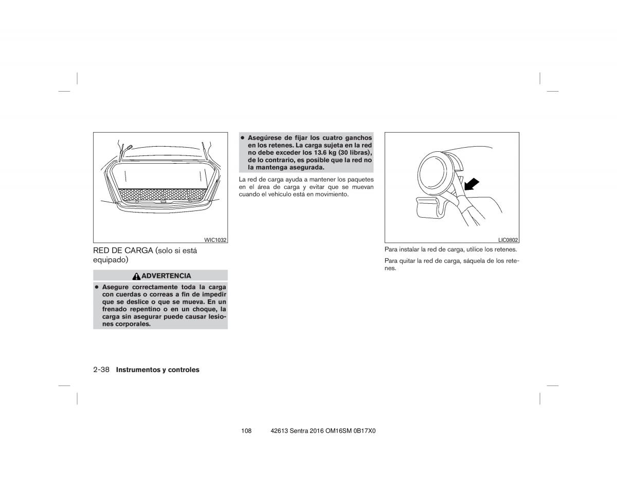 Nissan Sentra VII 7 B17 manual del propietario / page 108