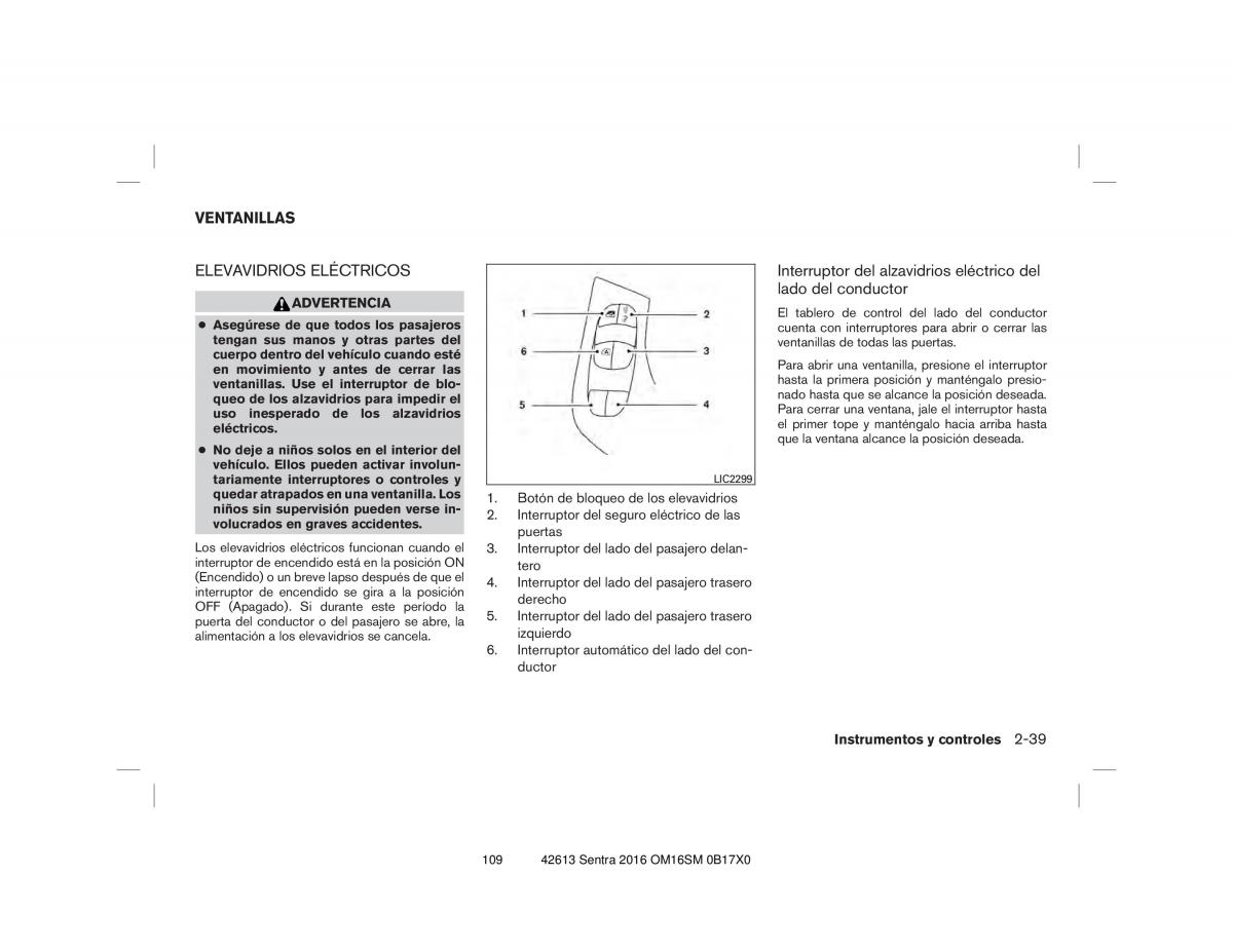 Nissan Sentra VII 7 B17 manual del propietario / page 109