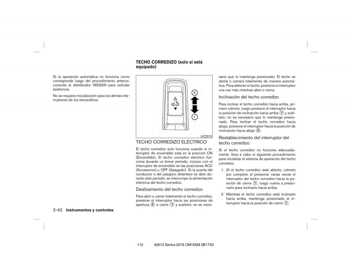 Nissan Sentra VII 7 B17 manual del propietario / page 112